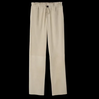 Gerade Hose aus Leder^Longchamp Shop
