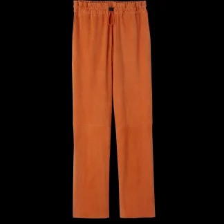 Gerade Hose aus Leder^Longchamp Shop