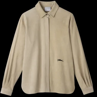 Gerades Hemd aus Leder^Longchamp Sale