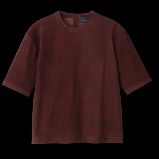 Kurztop aus Leder^Longchamp Shop