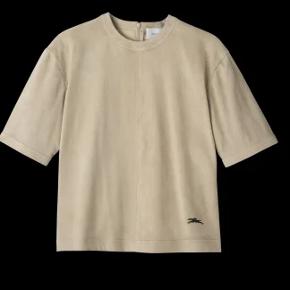 Kurztop aus Leder^Longchamp Discount