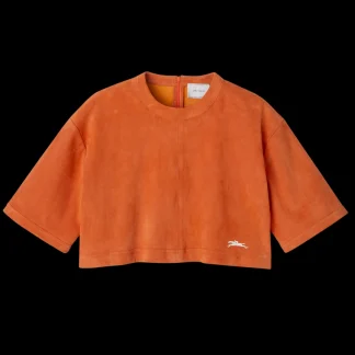 Kurztop aus Leder^Longchamp Best Sale