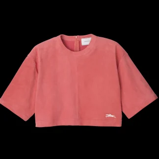 Kurztop aus Leder^Longchamp Sale