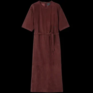 Langes Kleid aus Leder^Longchamp Shop