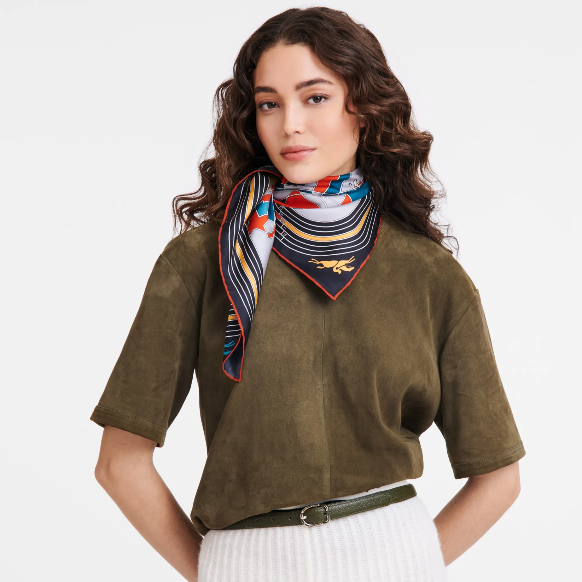 Seidenschal 90^Longchamp New